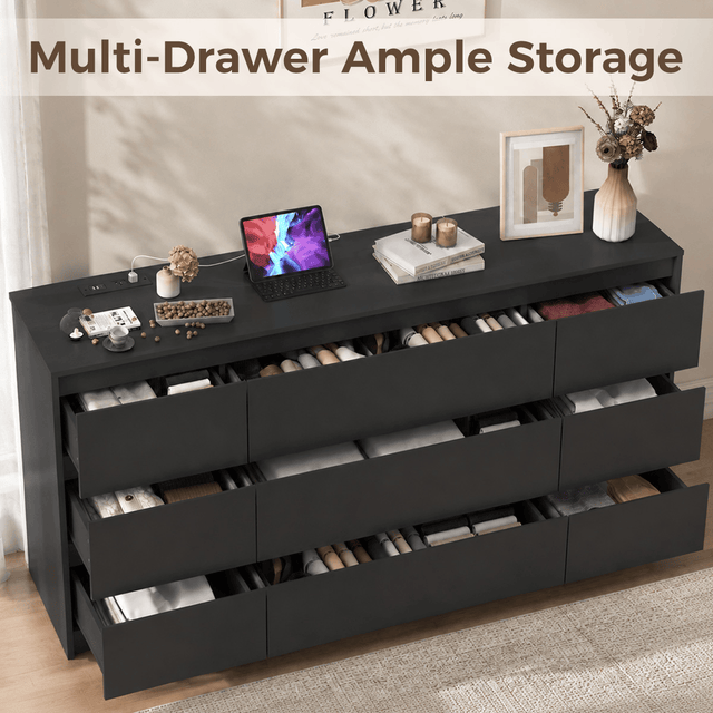 7/ 9/ 10/ 12 /18  Drawer Dresser Modern Chest of Drawers