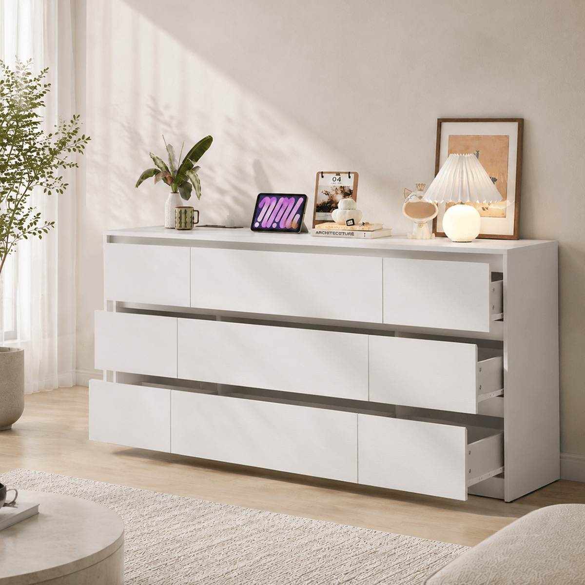 7/ 9/ 10/ 12 /18  Drawer Dresser Modern Chest of Drawers