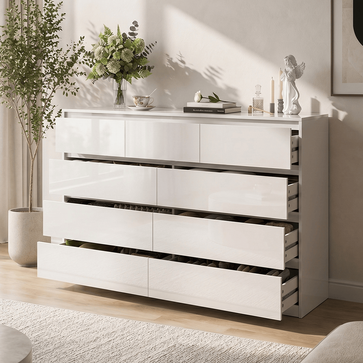 7/ 9/ 10/ 12 /18  Drawer Dresser Modern Chest of Drawers