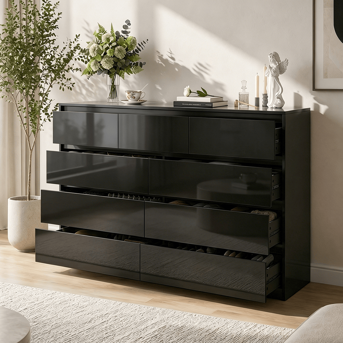 7/ 9/ 10/ 12 /18  Drawer Dresser Modern Chest of Drawers