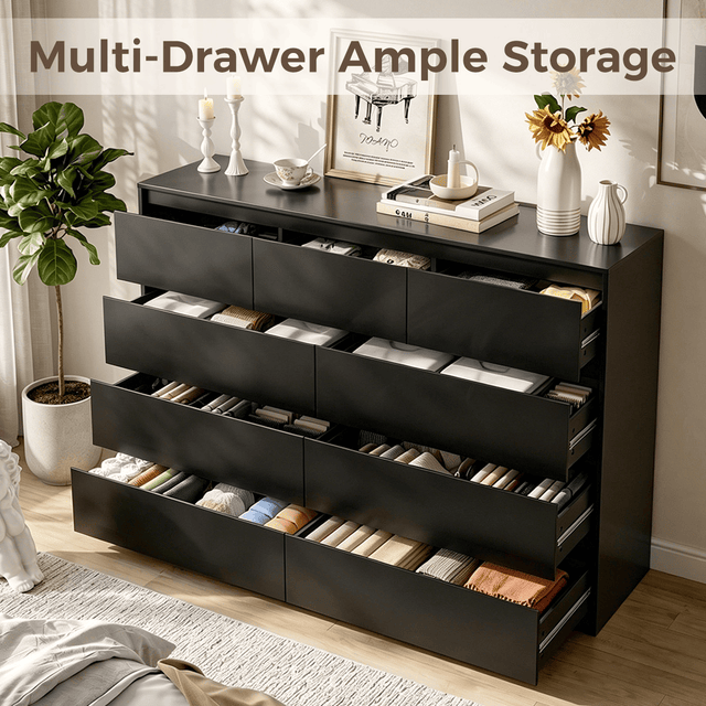 7/ 9/ 10/ 12 /18  Drawer Dresser Modern Chest of Drawers