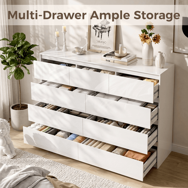 7/ 9/ 10/ 12 /18  Drawer Dresser Modern Chest of Drawers