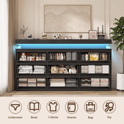 9 Drawer Dresser Modern Chest of Drawers