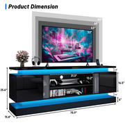 71"/ 81" Modern Electric Fireplace TV Stand Entertainment Center