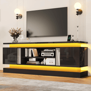 71"/ 81" Modern Electric Fireplace TV Stand Entertainment Center