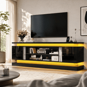 71"/ 81" Modern Electric Fireplace TV Stand Entertainment Center