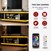71"/ 81" Modern Electric Fireplace TV Stand Entertainment Center