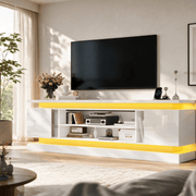 71"/ 81" Modern Electric Fireplace TV Stand Entertainment Center