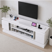 71"/ 81" Modern Electric Fireplace TV Stand Entertainment Center