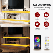 71"/ 81" Modern Electric Fireplace TV Stand Entertainment Center