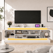 71"/ 81" Modern Electric Fireplace TV Stand Entertainment Center