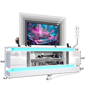 71"/ 81" Modern Electric Fireplace TV Stand Entertainment Center