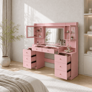 62" Large Modern Makeup Vanity Desk