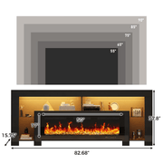 Electric Fireplace 82"/ 94.5" TV Stand Entertainment Center