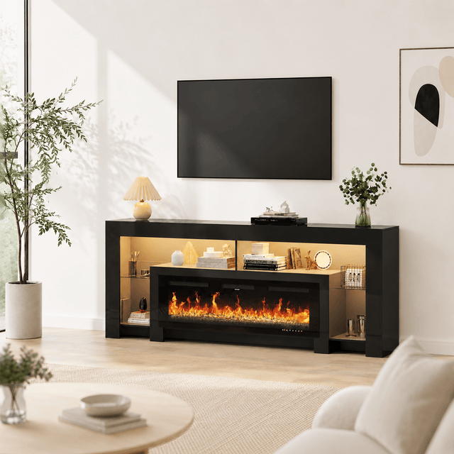 Electric Fireplace 82"/ 94.5" TV Stand Entertainment Center