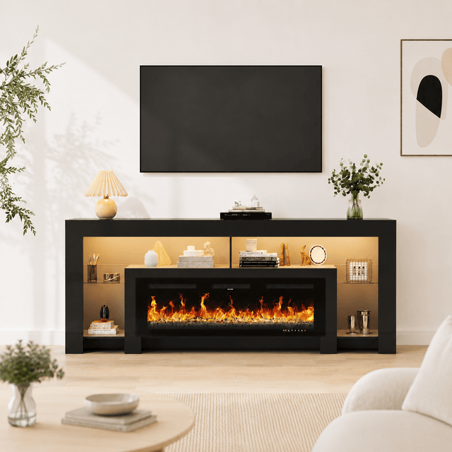 Electric Fireplace 82"/ 94.5" TV Stand Entertainment Center