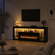Electric Fireplace 82"/ 94.5" TV Stand Entertainment Center