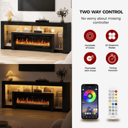 Electric Fireplace 82"/ 94.5" TV Stand Entertainment Center