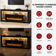 Electric Fireplace 82"/ 94.5" TV Stand Entertainment Center