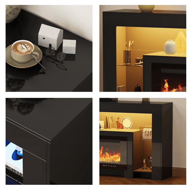 Electric Fireplace 82"/ 94.5" TV Stand Entertainment Center
