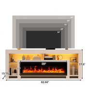 Electric Fireplace 82"/ 94.5" TV Stand Entertainment Center