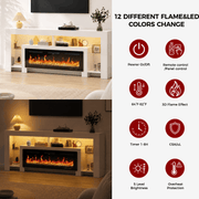 Electric Fireplace 82"/ 94.5" TV Stand Entertainment Center