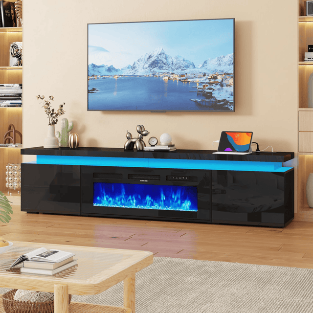 Electric Fireplace 71'/ 83“/ 90.2” Modern TV Stand Entertainment Center