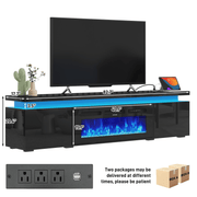 Electric Fireplace 71'/ 83“/ 90.2” Modern TV Stand Entertainment Center