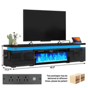 Electric Fireplace 71'/ 83“/ 90.2” Modern TV Stand Entertainment Center