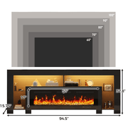 Electric Fireplace 82"/ 94.5" TV Stand Entertainment Center