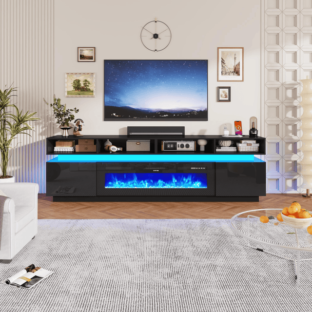 Electric Fireplace 63"/ 71"/ 82.7"/ 92.5" TV Stand Entertainment Center