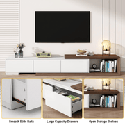 Extendable Modern TV Stand Entertainment Center