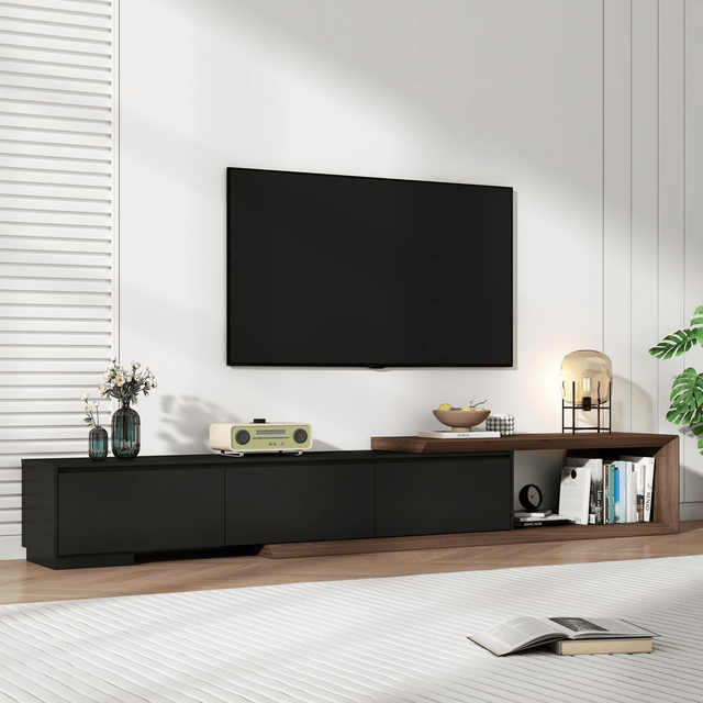 Extendable Modern TV Stand Entertainment Center