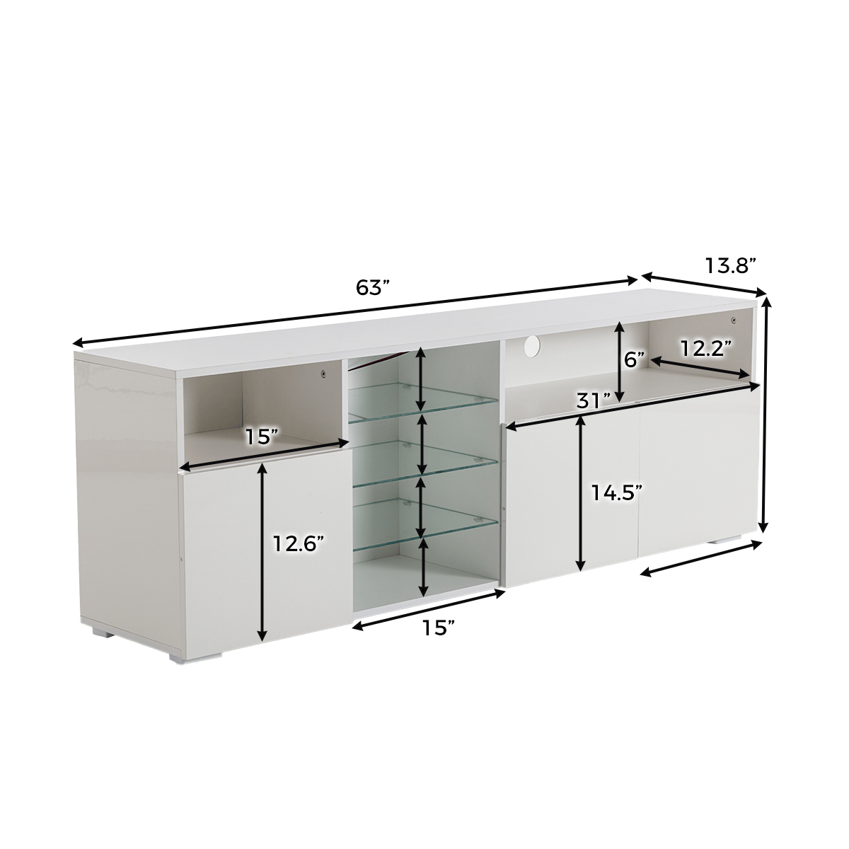 Modern Farmhouse TV Stand  75/80/85 Inch TVs