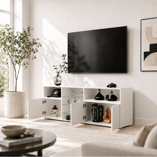Modern Farmhouse TV Stand  75/80/85 Inch TVs