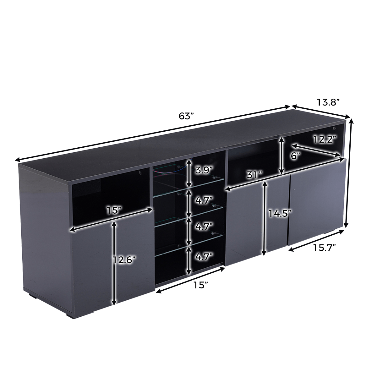 Modern Farmhouse TV Stand  75/80/85 Inch TVs