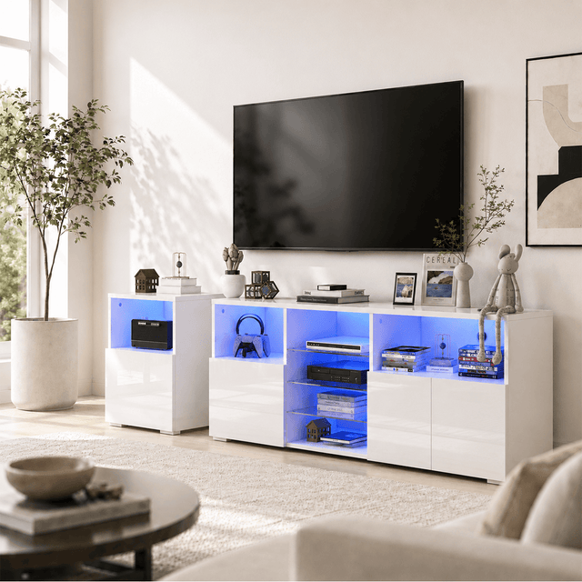 Modern Farmhouse TV Stand  75/80/85 Inch TVs