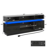 Electric Fireplace 63"/ 71"/ 82.7"/ 92.5" TV Stand Entertainment Center