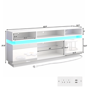 Electric Fireplace 63"/ 71"/ 82.7"/ 92.5" TV Stand Entertainment Center