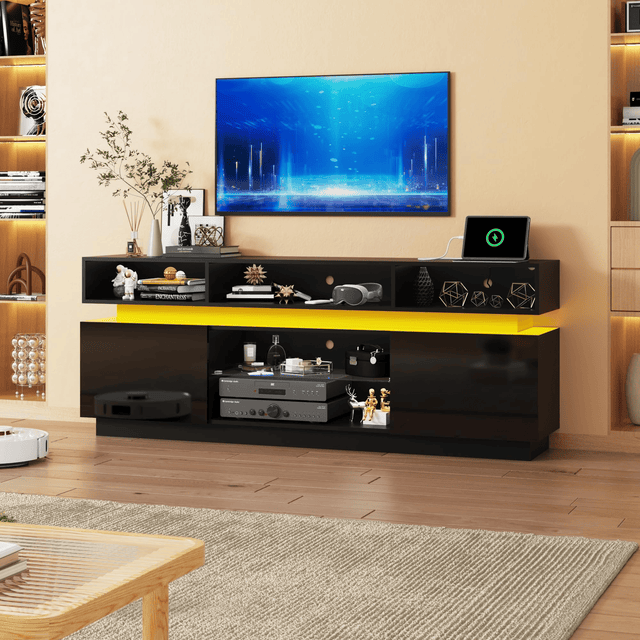 Electric Fireplace 63"/ 71"/ 82.7"/ 92.5" TV Stand Entertainment Center