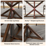Round Wood Kitchen Dining Room Table
