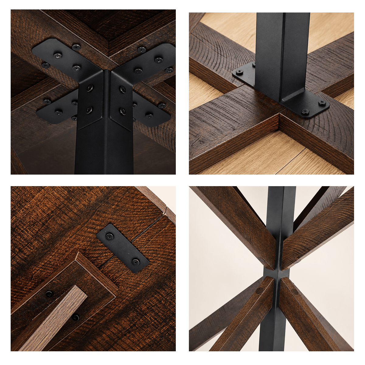 Round Wood Kitchen Dining Room Table
